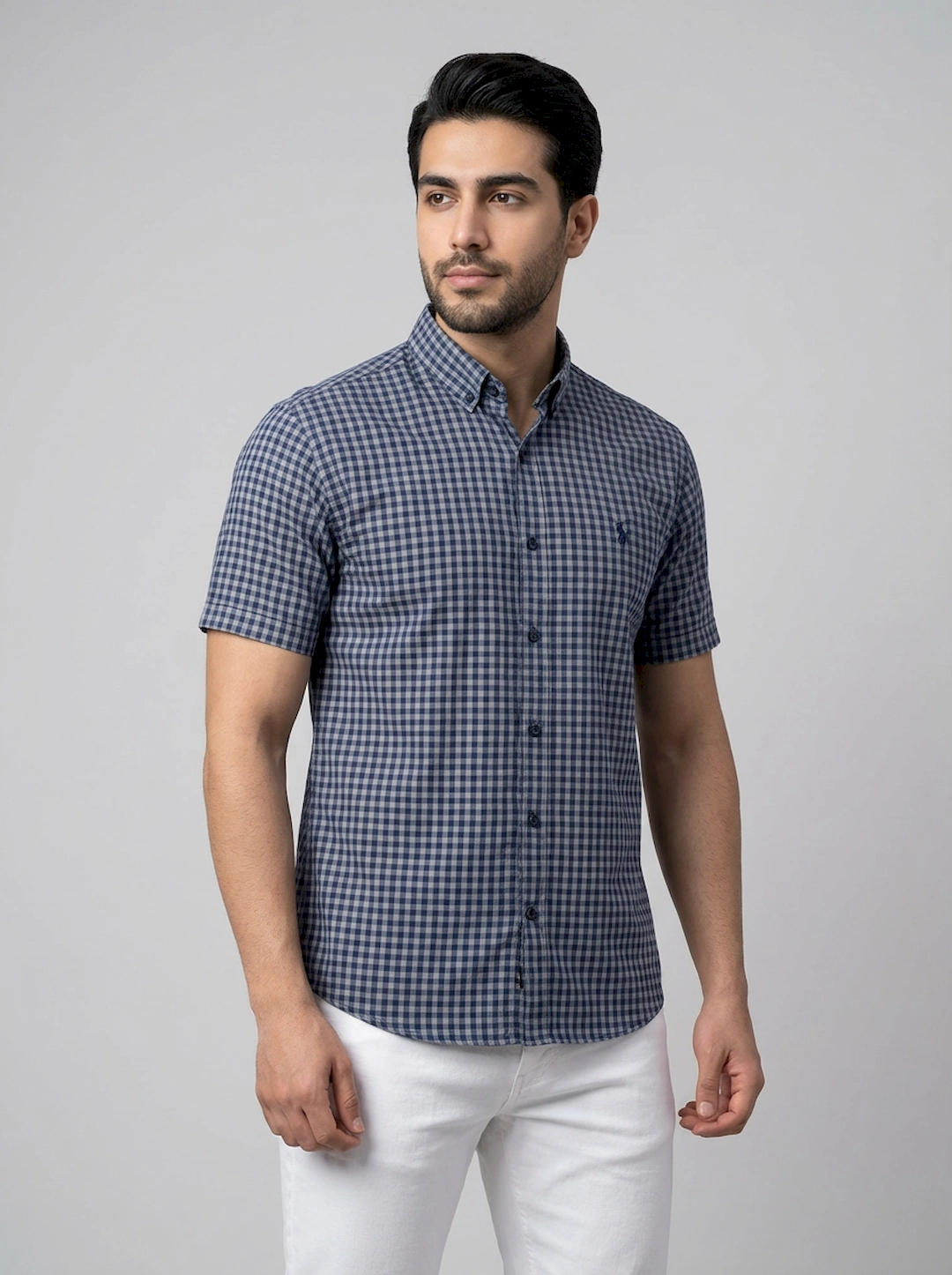 پیراهن چهارخانه مردانه 3717